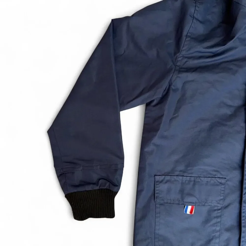 Hiheart Kids Navy Blue Hooded Raincoat Jacket Size US 6/7 - 130